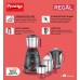 Prestige Regal 750W Mixer Grinder, 3 Stainless Steel Jar + 1 Juicer Jar